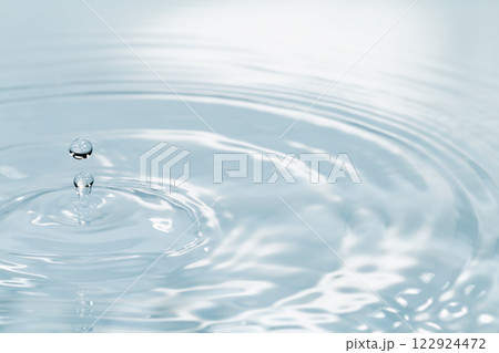水面に落ちる水滴. 122924472