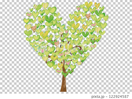 水彩風格綠心樹3 122924587