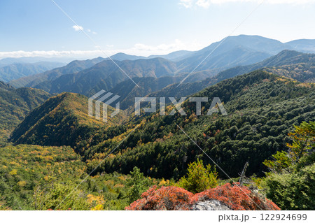 国師ヶ岳、甲武信ヶ岳と周辺の景色 122924699