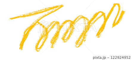 yellow pencil strokes isolated on transparent background 122924952