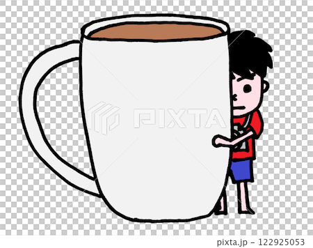 カップからチラリ（カメラ小僧） 122925053