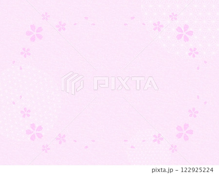 桜の背景　C-8 122925224