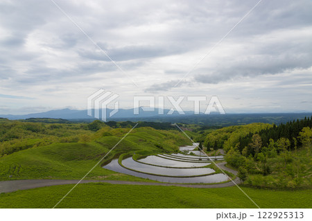 扇棚田(熊本県産山村) 扇棚田(熊本県産山村) 122925313