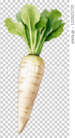 蘿蔔水彩插畫-AI生成 122925735