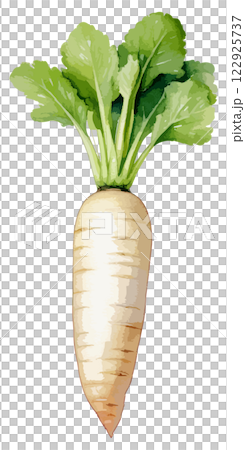 蘿蔔水彩插畫-AI生成 122925737