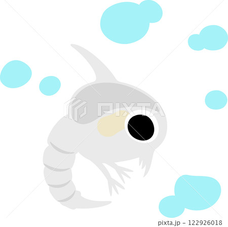 ゾエア幼生のデフォルメイラスト 122926018