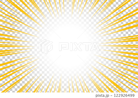 黃色集中線背景材料 122926499
