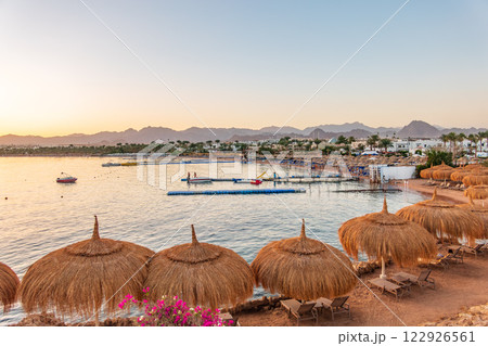 Scenic view of Naama Bay, Sharm-el-Sheikh, Egypt 122926561