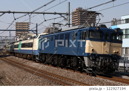 EF64-1030+485系(R28編成) 廃車回送 122927194