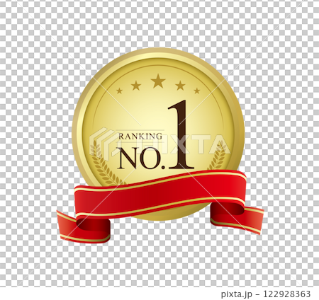 Illustration of gold medals 122928363