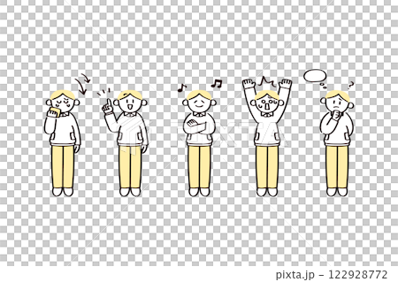 Men's illustration set 122928772