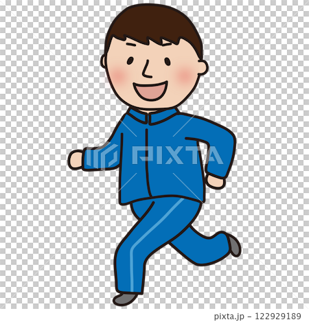 A male physical education teacher in a running jersey 122929189