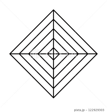 レーダーチャート 四角形 122929303