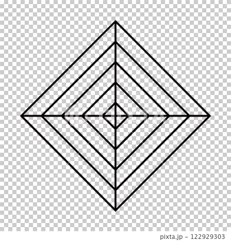 レーダーチャート 四角形 122929303