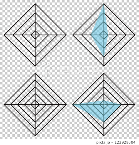 Radar chart rectangle set Radar chart rectangle set 122929304