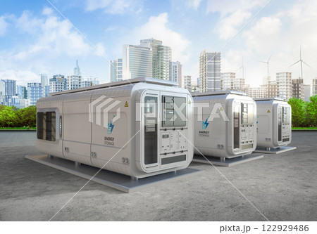 Energy storage system or battery container unit for smart city 122929486