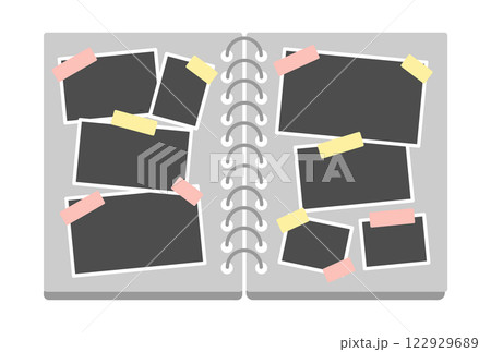 フォトアルバム　イラストセット 122929689