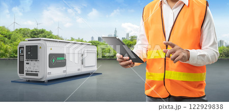 Engineer control energy storage system or battery container unit 122929838