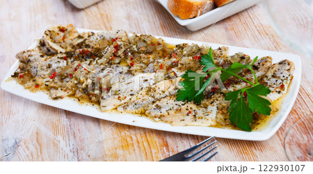 Homemade spicy marinated herring Homemade spicy marinated herring 122930107