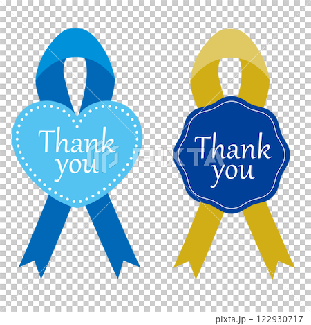 Wrapping ribbon sticker set of 2 - Stock Illustration [122930717] - PIXTA