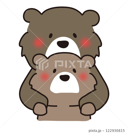 手描きイラスト オリジナル【ふたごのくま】 手描きイラスト オリジナル【ふたごのくま】 あこ | くますいーつ3枚🧁