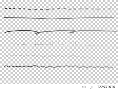 Monochrome rough line set Monochrome rough line set 122931010