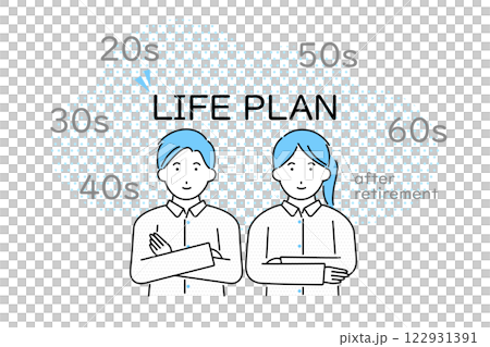 ライフプランを考える若いカップル 122931391