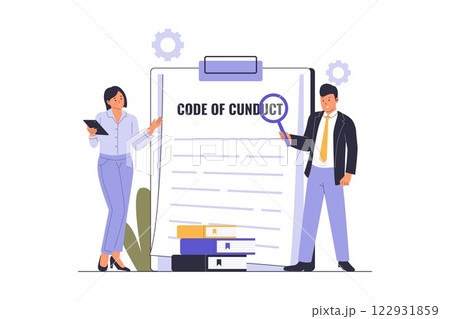 Business vector of code of conduct Business vector of code of conduct 122931859