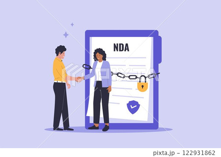 Non-disclosure agreement contract concept 122931862