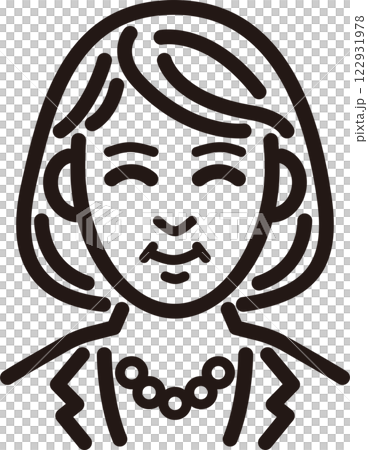 人物 女性 ミドル シニア ビジネス スーツ 線 シンプル アイコン イラスト 素材 人物 女性 ミドル シニア ビジネス スーツ 線 シンプル アイコン イラスト 素材 122931978