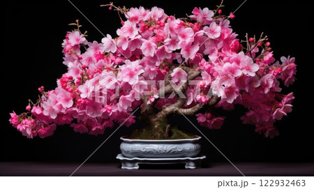 Flowering crab-apple bloom. Generative AI 122932463