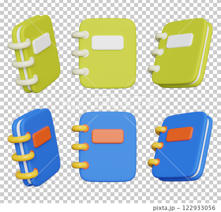 notebook spring note 3D icon 122933056