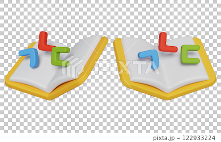 open korean textbook 3D icon 122933224