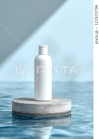 Soft scin care cream tube without labels. patel colors background 122933796