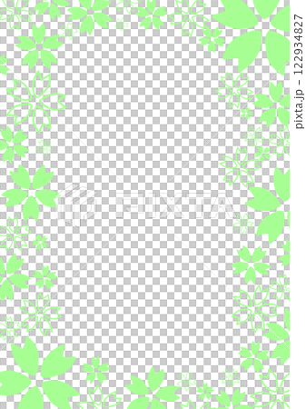 桜フレーム素材 122934827