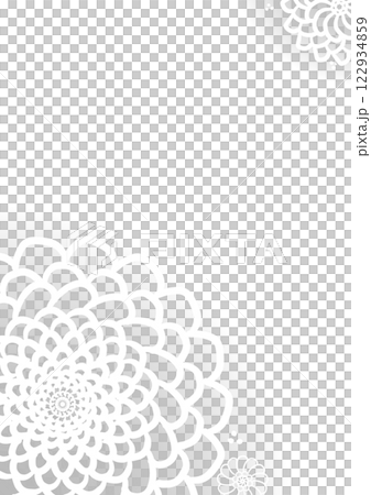 和風花素材 122934859