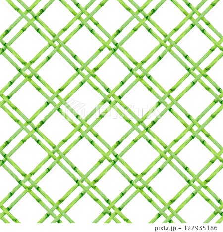 Beautiful vector seamless pattern with hand drawn bamboo lattice in vacation style. Ready print design. Beautiful vector seamless pattern with hand drawn bamboo lattice in vacation style. Ready print design. 122935186