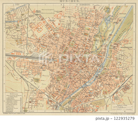 20世紀初頭　世界地図　ドイツ　ミュンヘン 122935279