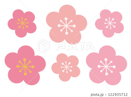 桃の花_アイコン（背景白） 122935712