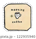 手描きのコーヒー看板 122935940