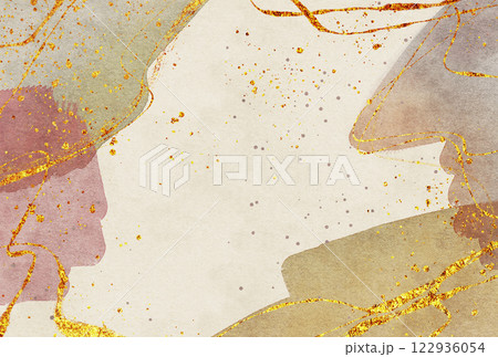 背景素材_水彩テクスチャ_茶色 背景素材_水彩テクスチャ_茶色 122936054