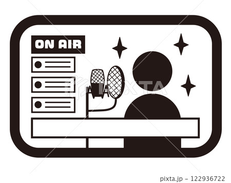 配信者のピクトグラム 配信者のピクトグラム 122936722