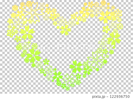 櫻花心形框架材料 122936750