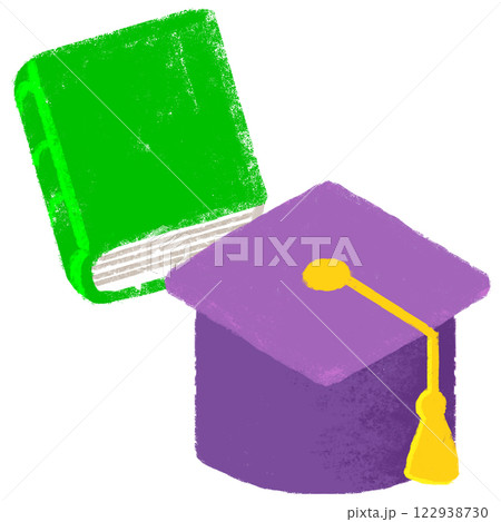 クレヨンタッチ　角帽イメージ　書籍 122938730