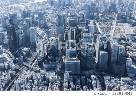 東京　空撮　ドローン撮影　丸の内 122939842