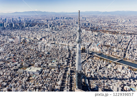 東京 空撮 ドローン撮影 東京スカイツリー 東京 空撮 ドローン撮影 東京スカイツリー 122939857