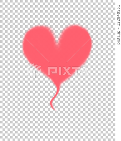 Fluffy heart symbol 122940551