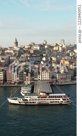 Aerial View Istanbul Ferry Aerial View Istanbul Ferry 122940951
