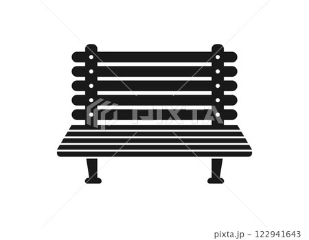 Bench icon in flat style. Comfortable rest vector illustration on isolated background. Park chair sign business concept. Bench icon in flat style. Comfortable rest vector illustration on isolated background. Park chair sign business concept. 122941643
