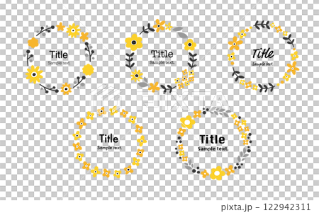 花框。婚禮和慶典的模板材料。 花框。婚禮和慶典的模板材料。 122942311